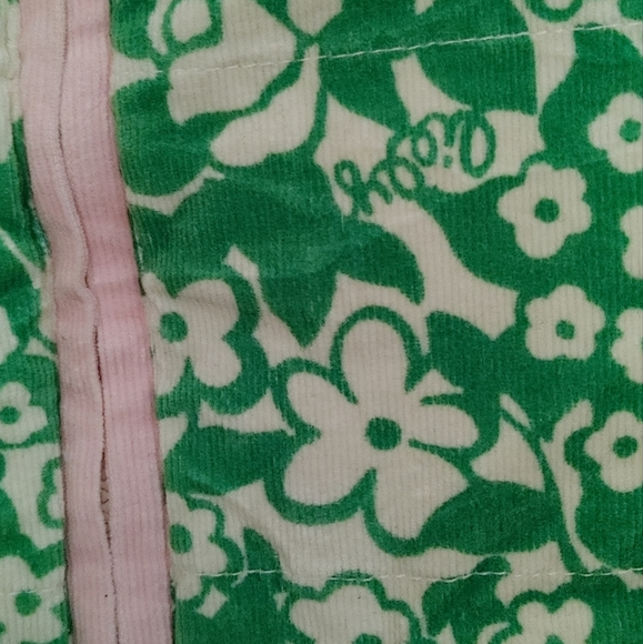 Lilly Pulitzer floral Reversible Down Puffer Vest Sz.4 - Picture 4 of 6